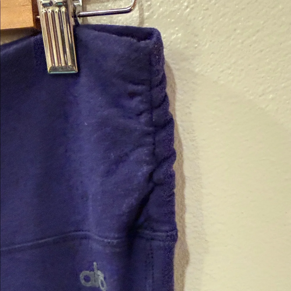 ALO Yoga Deep Purple brushed cropped legging